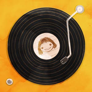 Record player with Evergrace record