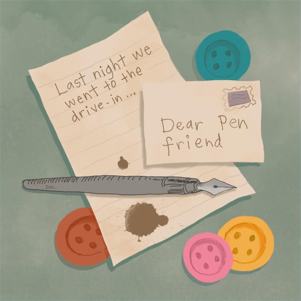 On a desk is a pen, paper and buttons